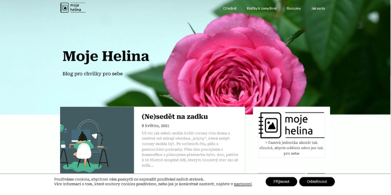 Ukázka blogu moje-helina.cz